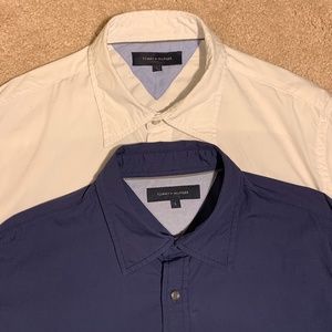 Tommy Hilfiger Shirt 2-Pack White & Navy